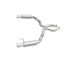Magnaflow - MagnaFlow Axle Back, SS, 3in, Competition, Dual Split Polished 4.5in Tip 2015 Ford Mustang GT V8 5.0 - Demon Performance