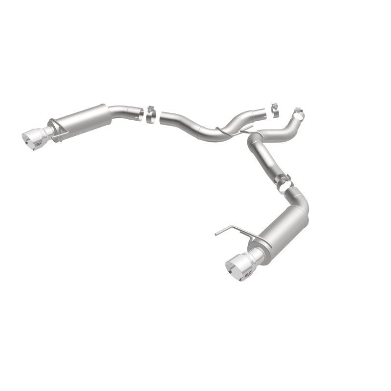 Magnaflow - MagnaFlow Axle Back, SS, 3in, Competition, Dual Split Polished 4.5in Tip 2015 Ford Mustang GT V8 5.0 - Demon Performance