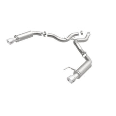 Magnaflow - MagnaFlow Axle Back, SS, 3in, Competition, Dual Split Polished 4.5in Tip 2015 Ford Mustang GT V8 5.0 - Demon Performance