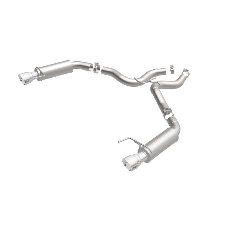Magnaflow - MagnaFlow Axle Back, SS, 3in, Competition, Dual Split Polished 4.5in Tip 2015 Ford Mustang GT V8 5.0 - Demon Performance