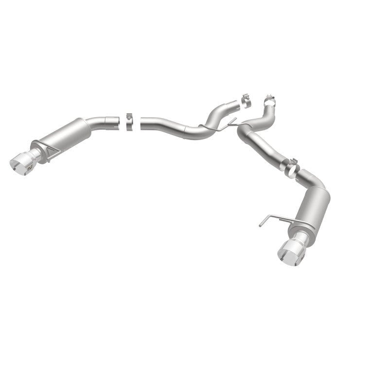 Magnaflow - MagnaFlow Axle Back, SS, 3in, Competition, Dual Split Polished 4.5in Tip 2015 Ford Mustang GT V8 5.0 - Demon Performance