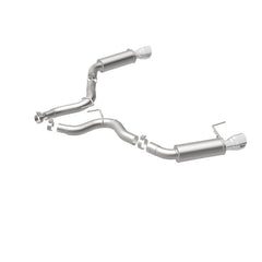 Magnaflow - MagnaFlow Axle Back, SS, 3in, Competition, Dual Split Polished 4.5in Tip 2015 Ford Mustang GT V8 5.0 - Demon Performance