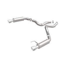 Magnaflow - MagnaFlow Axle Back, SS, 3in, Competition, Dual Split Polished 4.5in Tip 2015 Ford Mustang GT V8 5.0 - Demon Performance