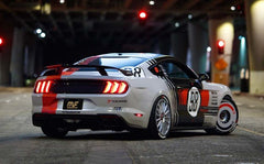 Magnaflow - MagnaFlow Axle Back, SS, 3in, Competition, Dual Split Polished 4.5in Tip 2015 Ford Mustang GT V8 5.0 - Demon Performance