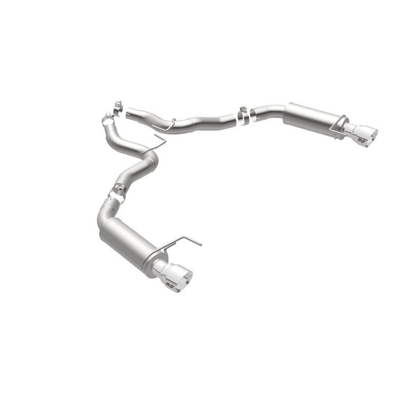 Magnaflow - MagnaFlow Axle Back, SS, 3in, Competition, Dual Split Polished 4.5in Tip 2015 Ford Mustang GT V8 5.0 - Demon Performance