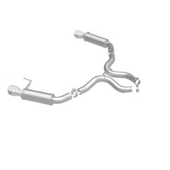 Magnaflow - MagnaFlow Axle Back, SS, 3in, Competition, Dual Split Polished 4.5in Tip 2015 Ford Mustang GT V8 5.0 - Demon Performance