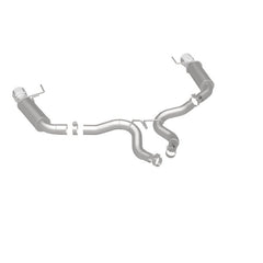 Magnaflow - MagnaFlow Axle Back, SS, 3in, Competition, Dual Split Polished 4.5in Tip 2015 Ford Mustang GT V8 5.0 - Demon Performance