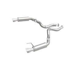 Magnaflow - MagnaFlow Axle Back, SS, 3in, Competition, Dual Split Polished 4.5in Tip 2015 Ford Mustang GT V8 5.0 - Demon Performance