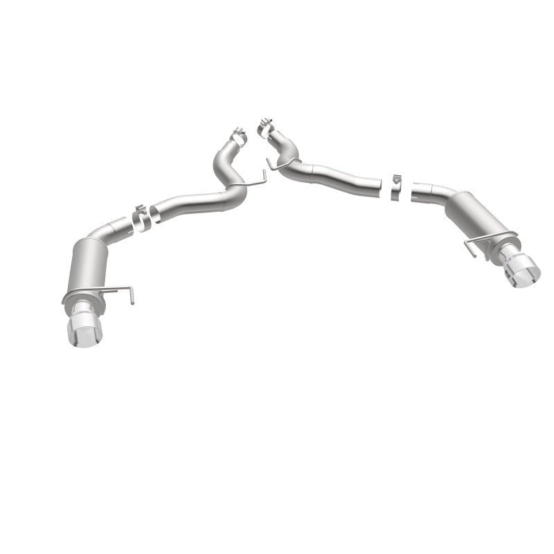 Magnaflow - MagnaFlow Axle Back, SS, 3in, Competition, Dual Split Polished 4.5in Tip 2015 Ford Mustang GT V8 5.0 - Demon Performance