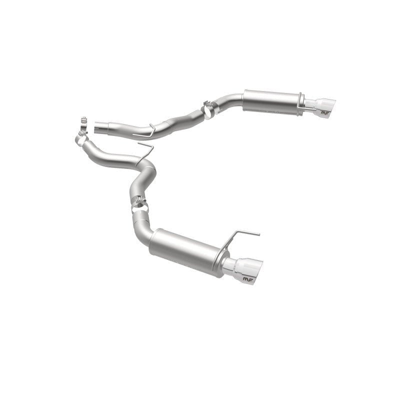 Magnaflow - MagnaFlow Axle Back, SS, 3in, Competition, Dual Split Polished 4.5in Tip 2015 Ford Mustang GT V8 5.0 - Demon Performance