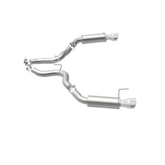 Magnaflow - MagnaFlow Axle Back, SS, 3in, Competition, Dual Split Polished 4.5in Tip 2015 Ford Mustang GT V8 5.0 - Demon Performance