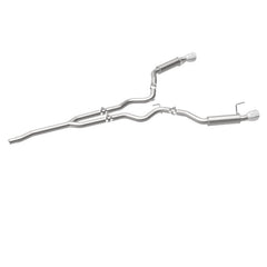 Magnaflow - MagnaFlow Cat - Back 15 - 16 Ford Mustang 2.3L L4 Competition SS 3in Dual Split Rear 4.5in Black Tips - Demon Performance