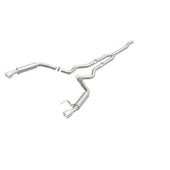 Magnaflow - MagnaFlow Cat - Back 15 - 16 Ford Mustang 2.3L L4 Competition SS 3in Dual Split Rear 4.5in Black Tips - Demon Performance