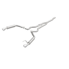 Magnaflow - MagnaFlow Cat - Back 15 - 16 Ford Mustang 2.3L L4 Competition SS 3in Dual Split Rear 4.5in Black Tips - Demon Performance