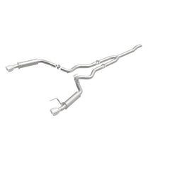 Magnaflow - MagnaFlow Cat - Back 15 - 16 Ford Mustang 2.3L L4 Competition SS 3in Dual Split Rear 4.5in Black Tips - Demon Performance