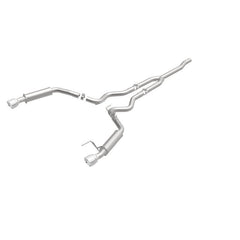 Magnaflow - MagnaFlow Cat - Back 15 - 16 Ford Mustang 2.3L L4 Competition SS 3in Dual Split Rear 4.5in Black Tips - Demon Performance