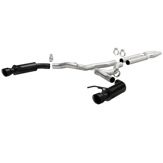 Magnaflow - MagnaFlow Cat - Back 15 - 16 Ford Mustang 5.0L V8 Competition SS 3in Dual Split Rear 4.5in Black Tips - Demon Performance