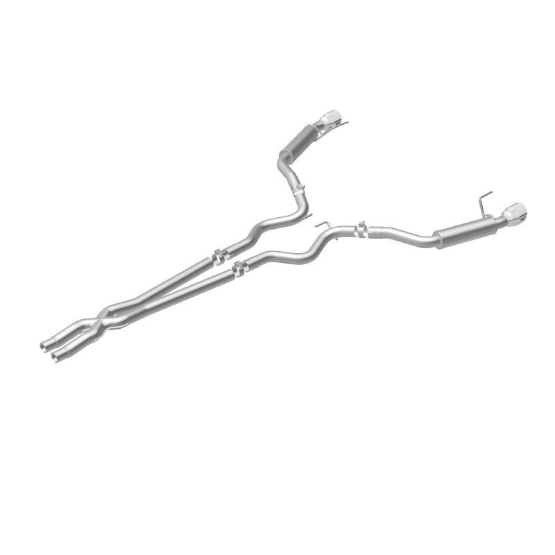 Magnaflow - MagnaFlow Cat Back, SS, 2.5in, Competition, Dual Split Polished 4.5in Tips 2015 Ford Mustang V6 3.7L - Demon Performance