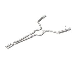 Magnaflow - MagnaFlow Cat Back, SS, 2.5in, Competition, Dual Split Polished 4.5in Tips 2015 Ford Mustang V6 3.7L - Demon Performance
