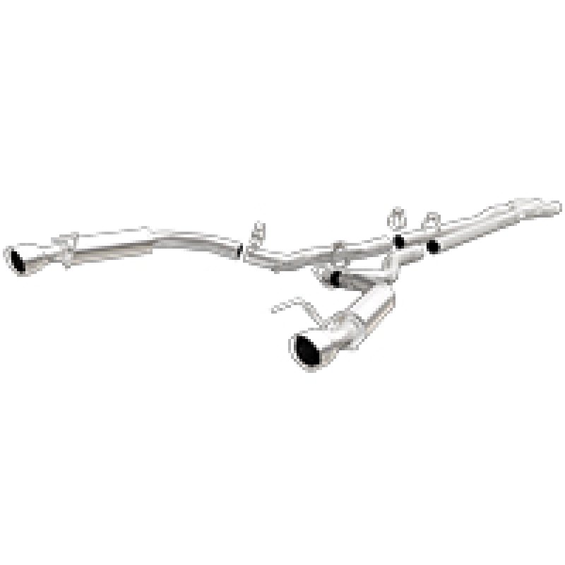Magnaflow - MagnaFlow Cat Back, SS, 2.5in, Competition, Dual Split Polished 4.5in Tips 2015 Ford Mustang V6 3.7L - Demon Performance