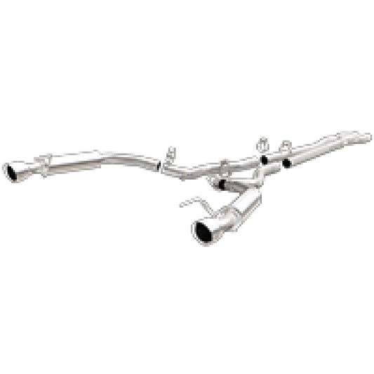 Magnaflow - MagnaFlow Cat Back, SS, 2.5in, Competition, Dual Split Polished 4.5in Tips 2015 Ford Mustang V6 3.7L - Demon Performance