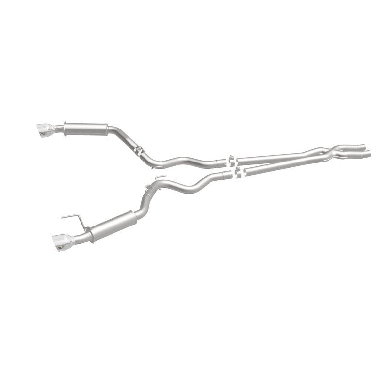 Magnaflow - MagnaFlow Cat Back, SS, 2.5in, Competition, Dual Split Polished 4.5in Tips 2015 Ford Mustang V6 3.7L - Demon Performance
