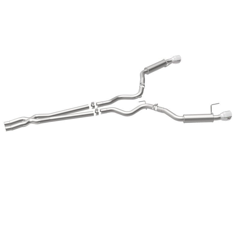 Magnaflow - MagnaFlow Cat Back, SS, 2.5in, Competition, Dual Split Polished 4.5in Tips 2015 Ford Mustang V6 3.7L - Demon Performance