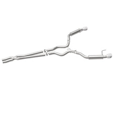 Magnaflow - MagnaFlow Cat Back, SS, 2.5in, Competition, Dual Split Polished 4.5in Tips 2015 Ford Mustang V6 3.7L - Demon Performance