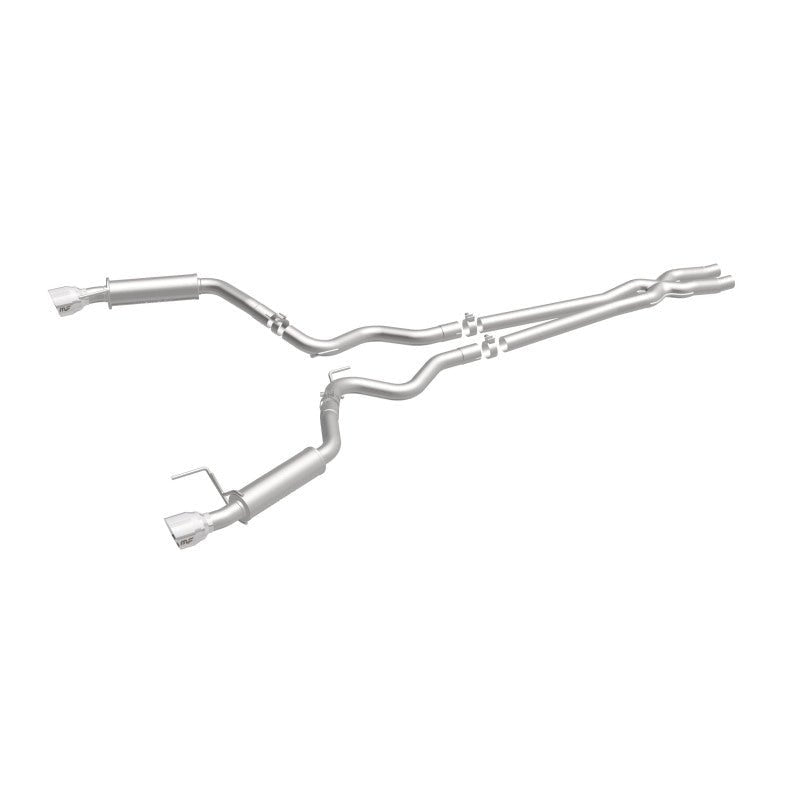 Magnaflow - MagnaFlow Cat Back, SS, 2.5in, Competition, Dual Split Polished 4.5in Tips 2015 Ford Mustang V6 3.7L - Demon Performance
