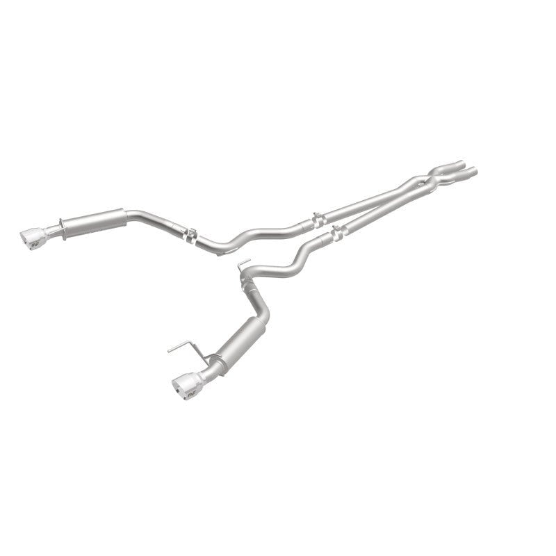 Magnaflow - MagnaFlow Cat Back, SS, 2.5in, Competition, Dual Split Polished 4.5in Tips 2015 Ford Mustang V6 3.7L - Demon Performance