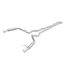 Magnaflow - MagnaFlow Cat Back, SS, 2.5in, Competition, Dual Split Polished 4.5in Tips 2015 Ford Mustang V6 3.7L - Demon Performance