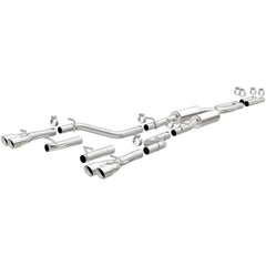 Magnaflow - MagnaFlow Cat-Back, SS, 2.5in, Quad Split Rear 3.5in Tip 2015 Dodge Challenger 3.6L V6 - Demon Performance