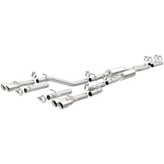 Magnaflow - MagnaFlow Cat-Back, SS, 2.5in, Quad Split Rear 3.5in Tip 2015 Dodge Challenger R/T 5.7L - Demon Performance