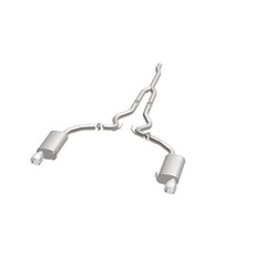 Magnaflow - MagnaFlow Cat Back, SS, 2.5in, Street, Dual Split Polished 4.5in Tips 2015 Ford Mustang Ecoboost - Demon Performance