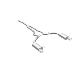 Magnaflow - MagnaFlow Cat Back, SS, 2.5in, Street, Dual Split Polished 4.5in Tips 2015 Ford Mustang Ecoboost - Demon Performance
