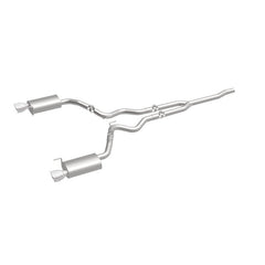 Magnaflow - MagnaFlow Cat Back, SS, 2.5in, Street, Dual Split Polished 4.5in Tips 2015 Ford Mustang Ecoboost - Demon Performance