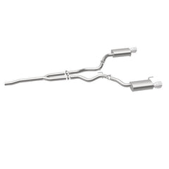 Magnaflow - MagnaFlow Cat Back, SS, 2.5in, Street, Dual Split Polished 4.5in Tips 2015 Ford Mustang Ecoboost - Demon Performance