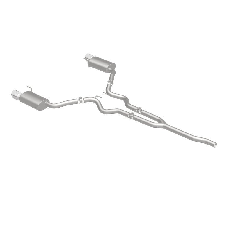 Magnaflow - MagnaFlow Cat Back, SS, 2.5in, Street, Dual Split Polished 4.5in Tips 2015 Ford Mustang Ecoboost - Demon Performance