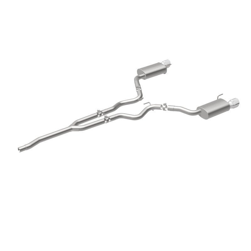 Magnaflow - MagnaFlow Cat Back, SS, 2.5in, Street, Dual Split Polished 4.5in Tips 2015 Ford Mustang Ecoboost - Demon Performance
