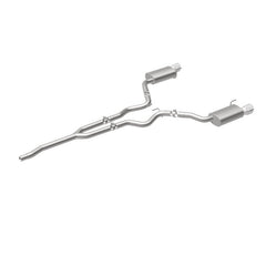 Magnaflow - MagnaFlow Cat Back, SS, 2.5in, Street, Dual Split Polished 4.5in Tips 2015 Ford Mustang Ecoboost - Demon Performance