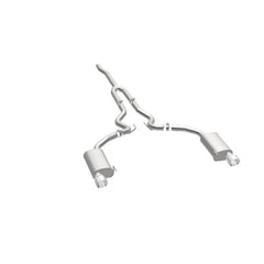 Magnaflow - MagnaFlow Cat Back, SS, 2.5in, Street, Dual Split Polished 4.5in Tips 2015 Ford Mustang Ecoboost - Demon Performance
