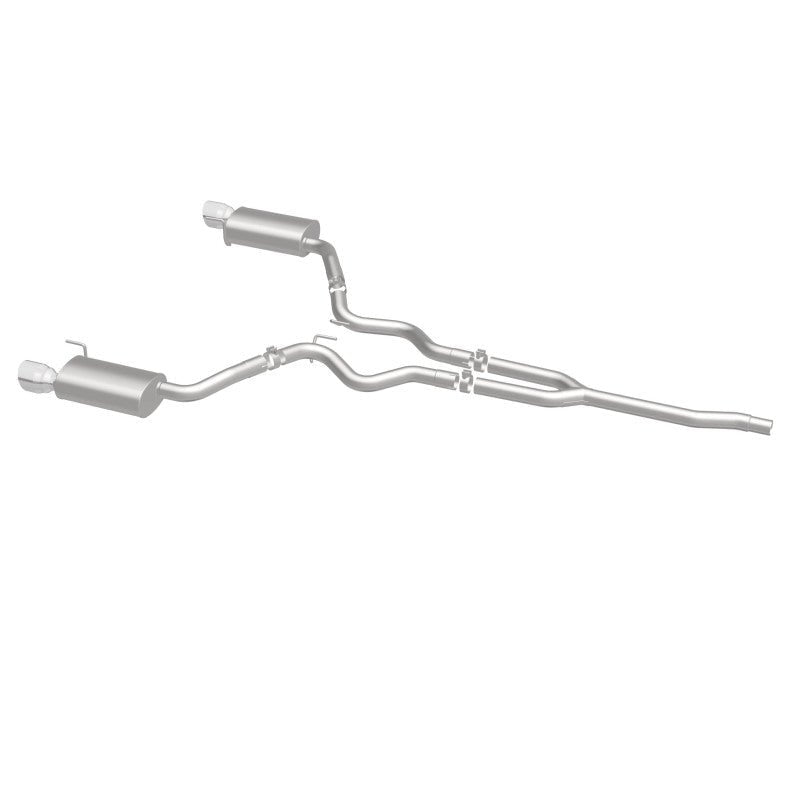 Magnaflow - MagnaFlow Cat Back, SS, 2.5in, Street, Dual Split Polished 4.5in Tips 2015 Ford Mustang Ecoboost - Demon Performance