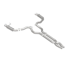 Magnaflow - MagnaFlow Cat Back, SS, 3in, Competition, Dual Split Polished 4.5in Tips 2015 Ford Mustang GT V8 5.0 - Demon Performance