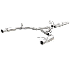 Magnaflow - MagnaFlow Cat Back, SS, 3in, Competition, Dual Split Polished 4.5in Tips 2015 Ford Mustang GT V8 5.0 - Demon Performance