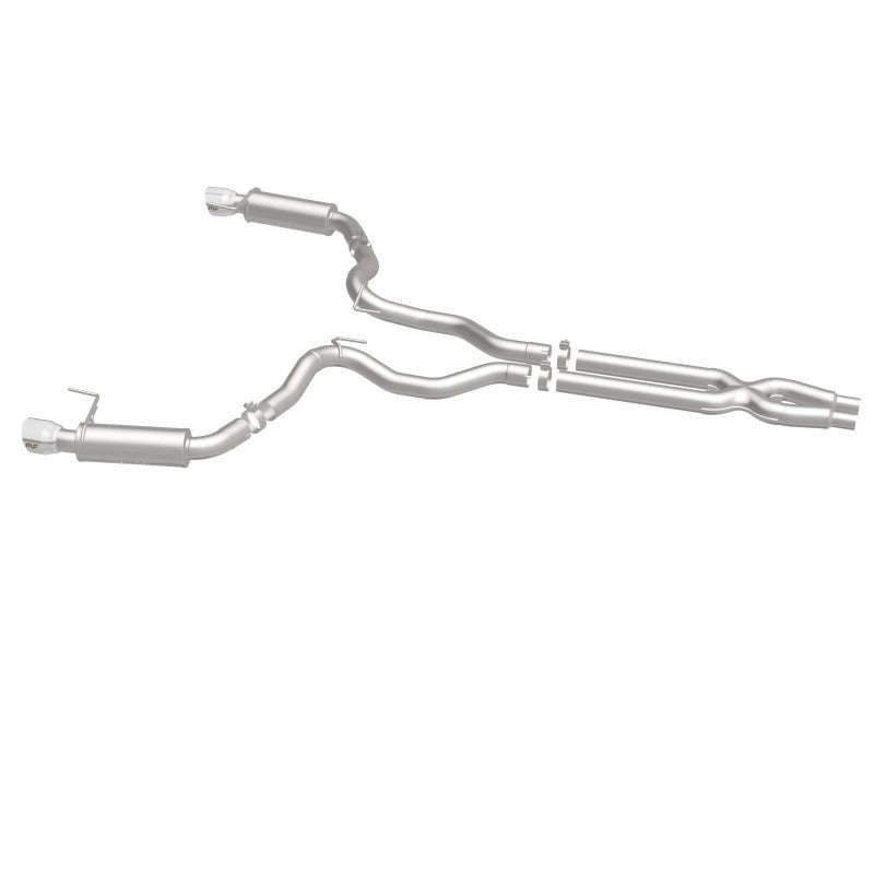 Magnaflow - MagnaFlow Cat Back, SS, 3in, Competition, Dual Split Polished 4.5in Tips 2015 Ford Mustang GT V8 5.0 - Demon Performance