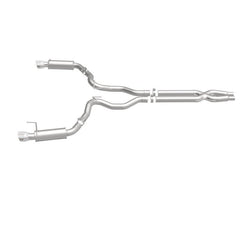 Magnaflow - MagnaFlow Cat Back, SS, 3in, Competition, Dual Split Polished 4.5in Tips 2015 Ford Mustang GT V8 5.0 - Demon Performance