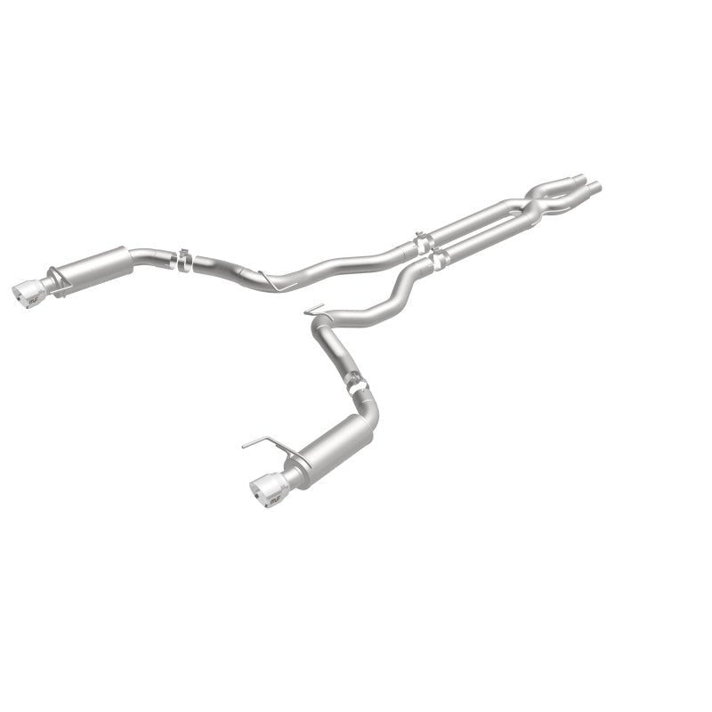 Magnaflow - MagnaFlow Cat Back, SS, 3in, Competition, Dual Split Polished 4.5in Tips 2015 Ford Mustang GT V8 5.0 - Demon Performance