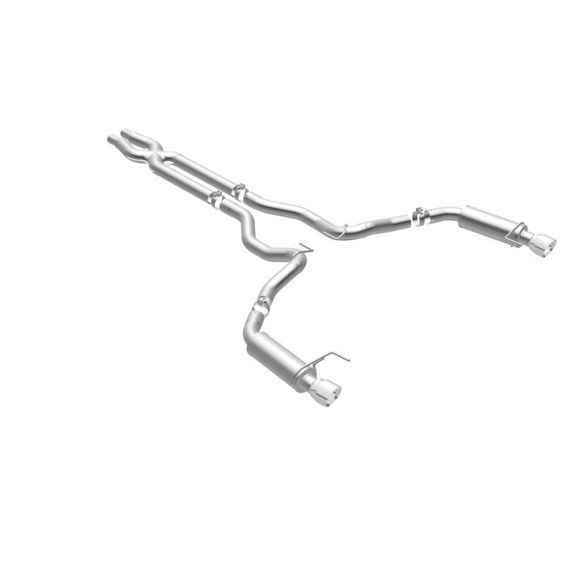 Magnaflow - MagnaFlow Cat Back, SS, 3in, Competition, Dual Split Polished 4.5in Tips 2015 Ford Mustang GT V8 5.0 - Demon Performance