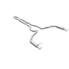 Magnaflow - MagnaFlow Cat Back, SS, 3in, Competition, Dual Split Polished 4.5in Tips 2015 Ford Mustang GT V8 5.0 - Demon Performance