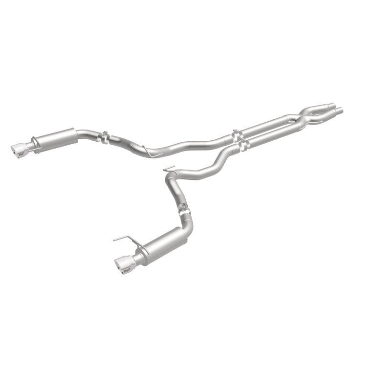Magnaflow - MagnaFlow Cat Back, SS, 3in, Competition, Dual Split Polished 4.5in Tips 2015 Ford Mustang GT V8 5.0 - Demon Performance